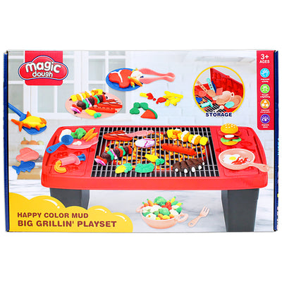 Kids Magic Dough Play Modeling Dough Set BBQ Grill - Little Kooma