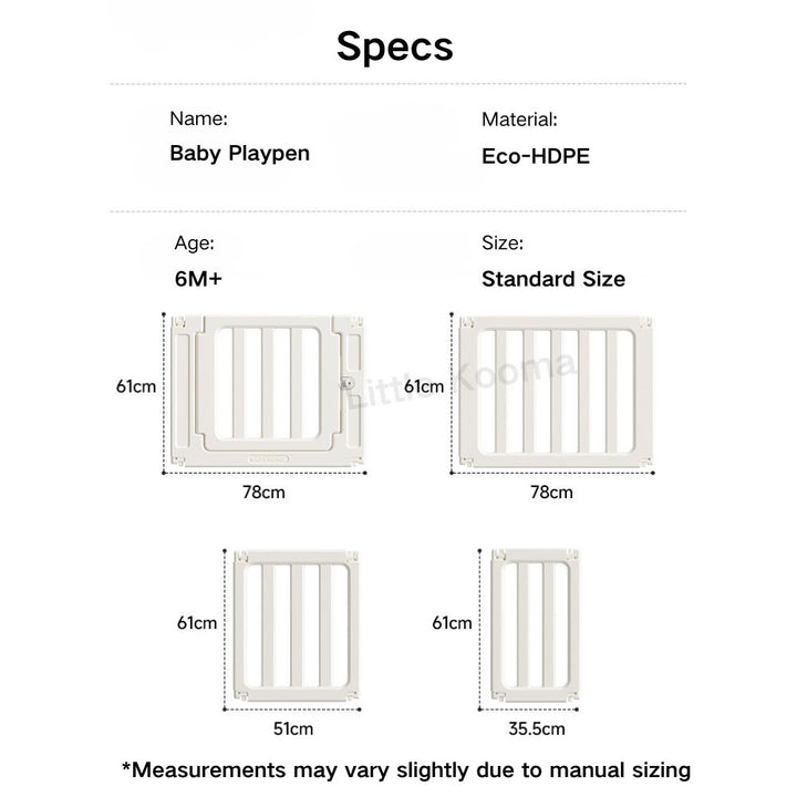 3-in-1 Kids Playpen | Converts to Storage Shelf & Wardrobe | HDPE Safety Fence with Door Lock | Baby Play Yard