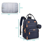 Unisex Baby Diaper Bag Backpack Changing Bags with Changing Pad Insulated Pockets & Pacifier Holder for Boys Girls WELAVILA Large Multifunction Travel Back Pack for Mom & Dad - Little Kooma