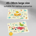 Ready Stock Disposable Baby Placemats Waterproof Oil-Proof Non-Slip Sticky Table Mat 10pcs Pack - Little Kooma