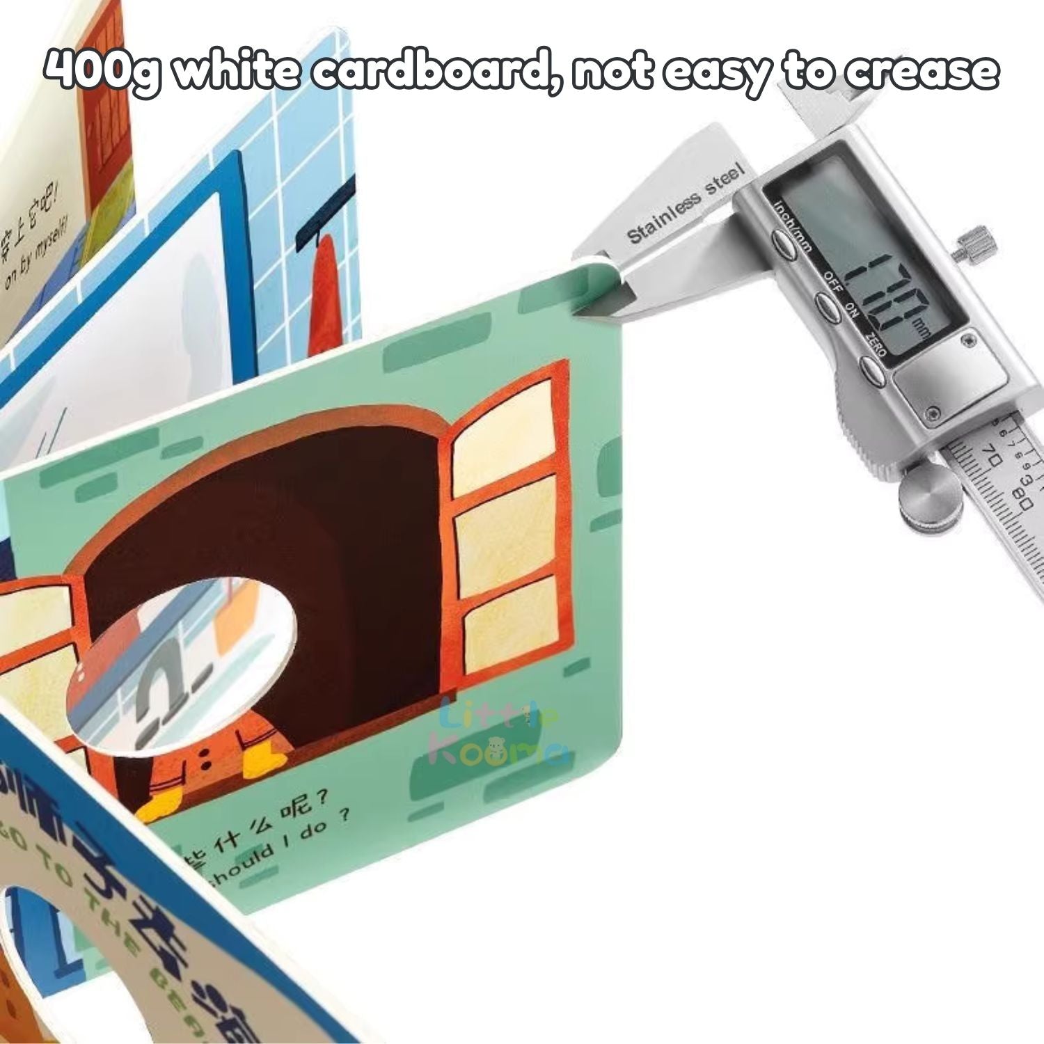 Ready Stock 4-in-1 Hand Puppet Board Book Chinese English Bilingual Story Book for Kids 3Y+ - Little Kooma