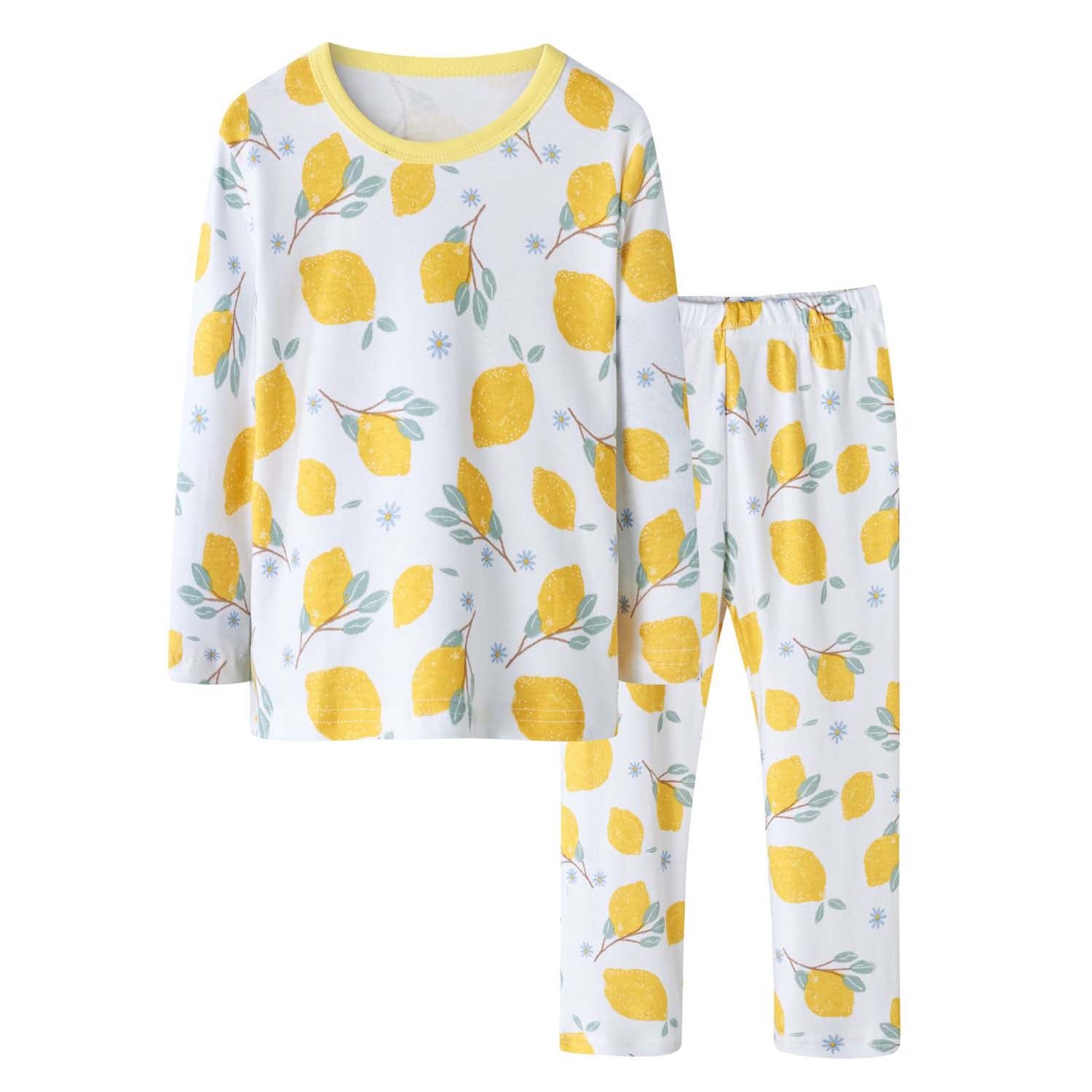 Baby Kids Pajamas Lemon Top n Pants Set - Little Kooma