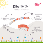 Baby Teether Set Cute SuShi Silicone Teether Set By Little Bearnier