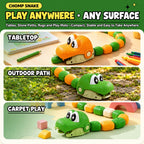 Ready Stock RC Magnetic Chomping Snake Toy 2.4G Remote Control Multiplayer Kids Gift Ages 6+ - Little Kooma