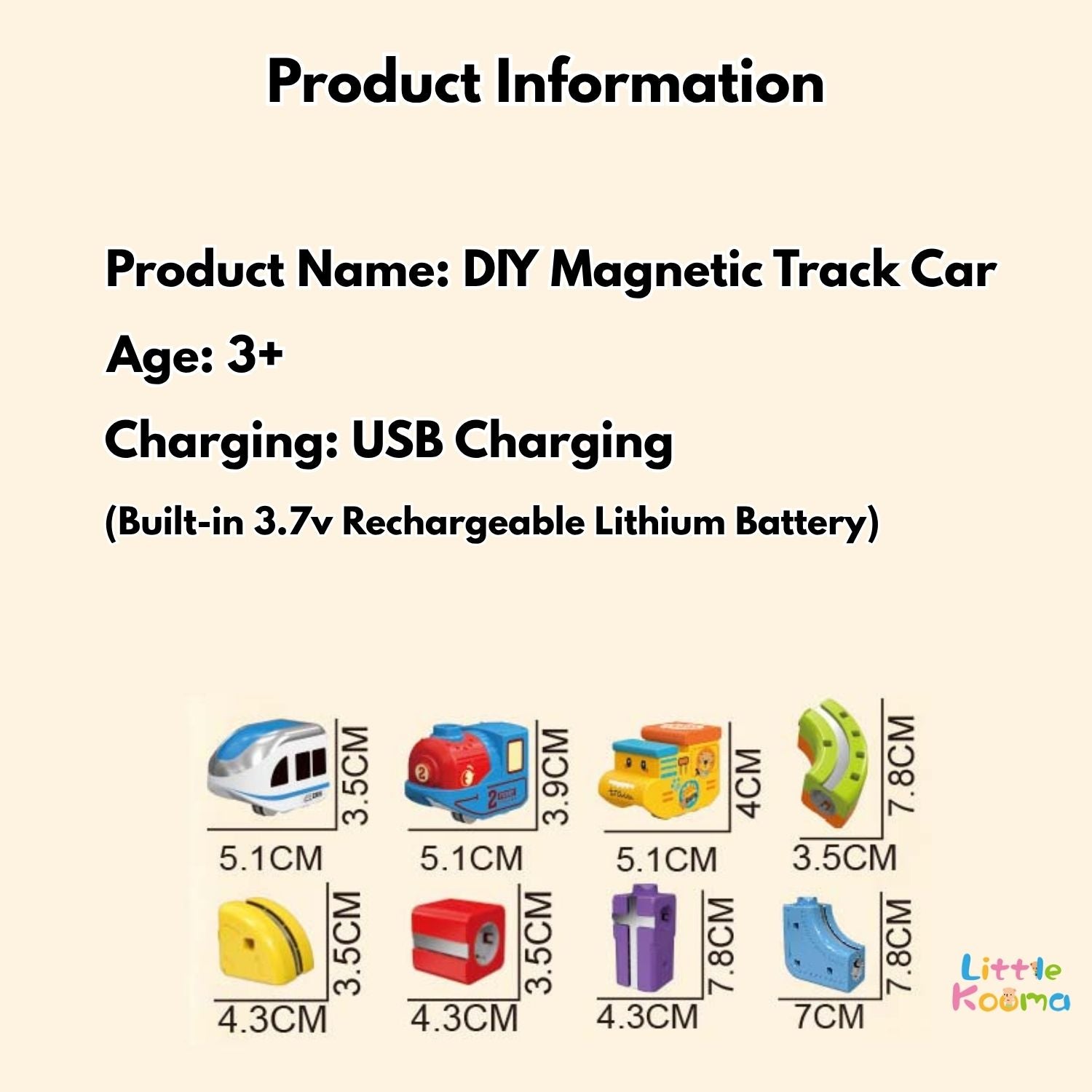 eady Stock Magnetic Anti-Gravity Track Car DIY Electric Train Toy Set STEM Learning Gift for Kids 3+ - Little Kooma