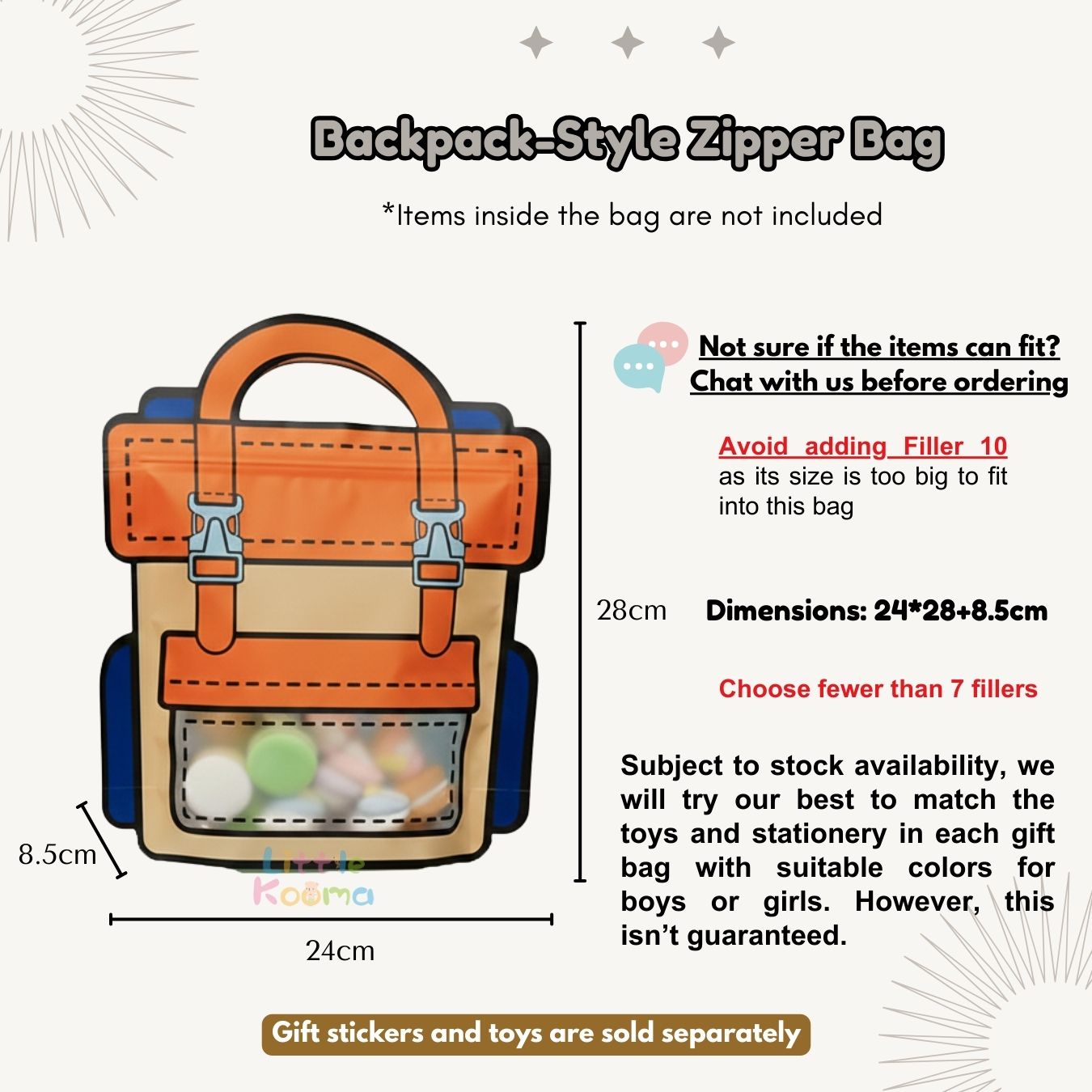 Ready Stock Kids Kindergarten Party Gift Bag Toys Set Cake-cutting Sessions Party Return Gifts Birthday Goodie Bag - Little Kooma