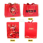 Ready Stock CNY Horse Year Gift Bag Paper Carrier Bag with Ribbon Bow Handle (4 Sizes)