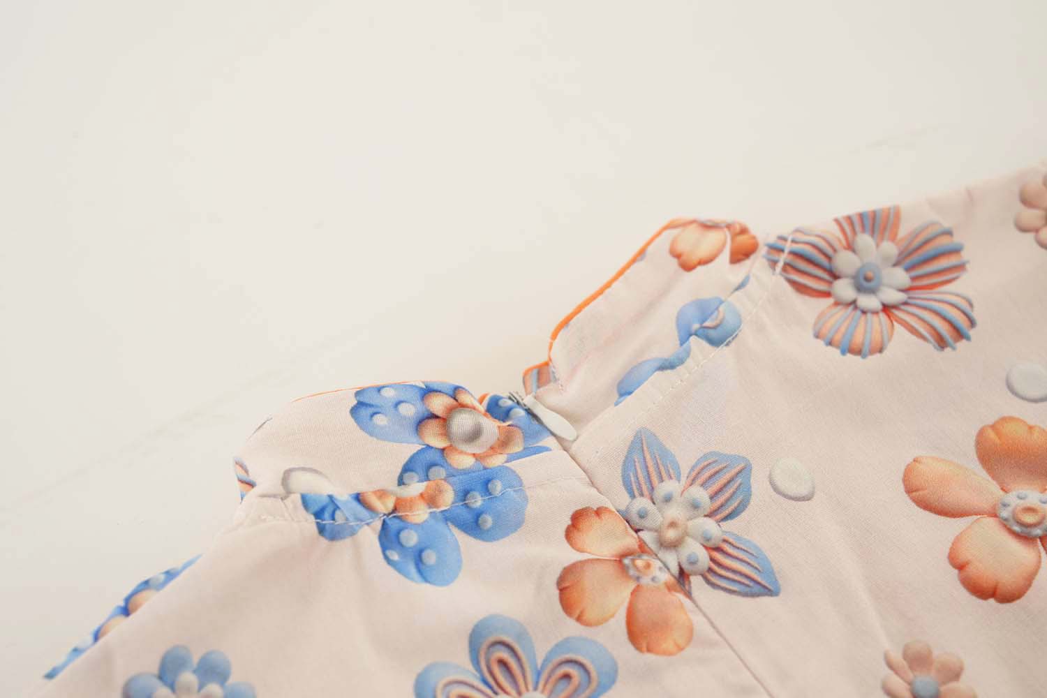 Singapore Souvenir Gift Blue Flowers Baby Kids Girl Cheongsam Dress 0848 - Little Kooma