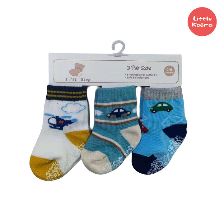 New Born Baby Boy LED Light Swaddle Socks Plush Blanket Romper Hanging Chime Toy Grey Elephant Suitcase Mummy Makeup Box Gift Hamper Gift Box Set - Little Kooma