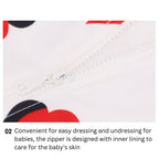 Baby Kids Girl Long Sleeve Hearts Skirt Swimming Suit w Zipper 907165 - Little Kooma