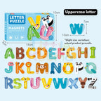 Ready Stock Magnetic Alphabet & Number Puzzle Early Learning Toy for Kids 3 Years +