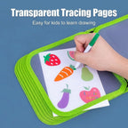 Ready Stock Kids Drawing Book Reusable Doodle Board Wipe Clean Travel Toy Mess Free Coloring Set - Little Kooma