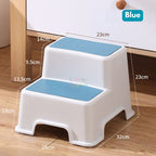 Ready Stock Kids 2-Step Anti-Slip Stool | Baby Stepping Stool for Bathroom & Toilet | 150kg Load