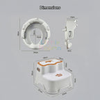 Ready Stock Baby Potty Training Toilet Seat with Anti-Slip Step Stool & Soft Cushion