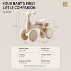 Ready Stock Baby Balance Bike 18-48 Months Kids Ride On Toy EVA Silent Wheels Storage Basket - Little Kooma