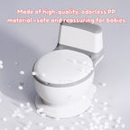 Ready Stock Children Potty Training Toilet with Flush Sound, Splash Guard & Cleaning Brush