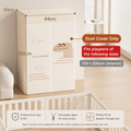 3-in-1 Kids Playpen | Converts to Storage Shelf & Wardrobe | HDPE Safety Fence with Door Lock | Baby Play Yard - Little Kooma