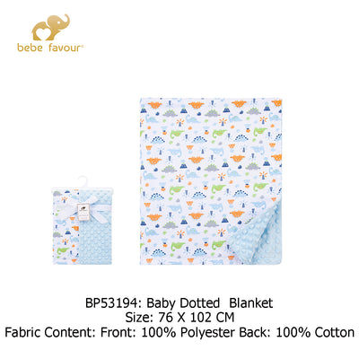 Baby Dotted Mink Blanket Dinosaur BP53194 - Little Kooma