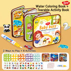Ready Stock Kids Magic Water Doodle Book Reusable Mess-Free Drawing Foldable 3Y+ - Little Kooma