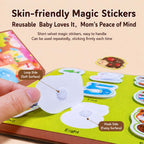 Ready Stock Kids Magic Water Doodle Book Reusable Mess-Free Drawing Foldable 3Y+ - Little Kooma