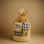 New Born Baby Boy Layette Little Teddy Bear Gift Hamper