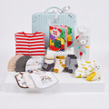 New Born Baby Boy Banana LED Light Layette Plush Blanket Suitcase Mummy Makeup Box Gift Hamper Gift Box Set - Little Kooma