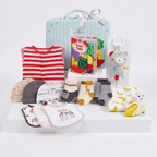 New Born Baby Boy Banana LED Light Layette Plush Blanket Suitcase Mummy Makeup Box Gift Hamper Gift Box Set - Little Kooma