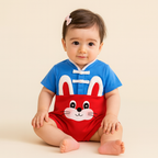Singapore Souvenir Gift Baby Red n Blue Cute Cheongsam Romper - Little Kooma