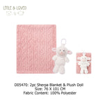 New Born Baby Girl LED Light Layette Plush Blanket Romper White Sheep Suitcase Mummy Makeup Box Gift Hamper Gift Box Set - Little Kooma
