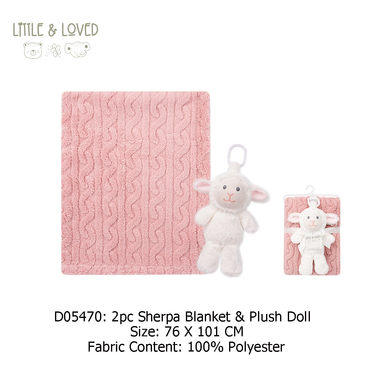New Born Baby Girl LED Light Layette Plush Blanket Romper White Sheep Suitcase Mummy Makeup Box Gift Hamper Gift Box Set - Little Kooma