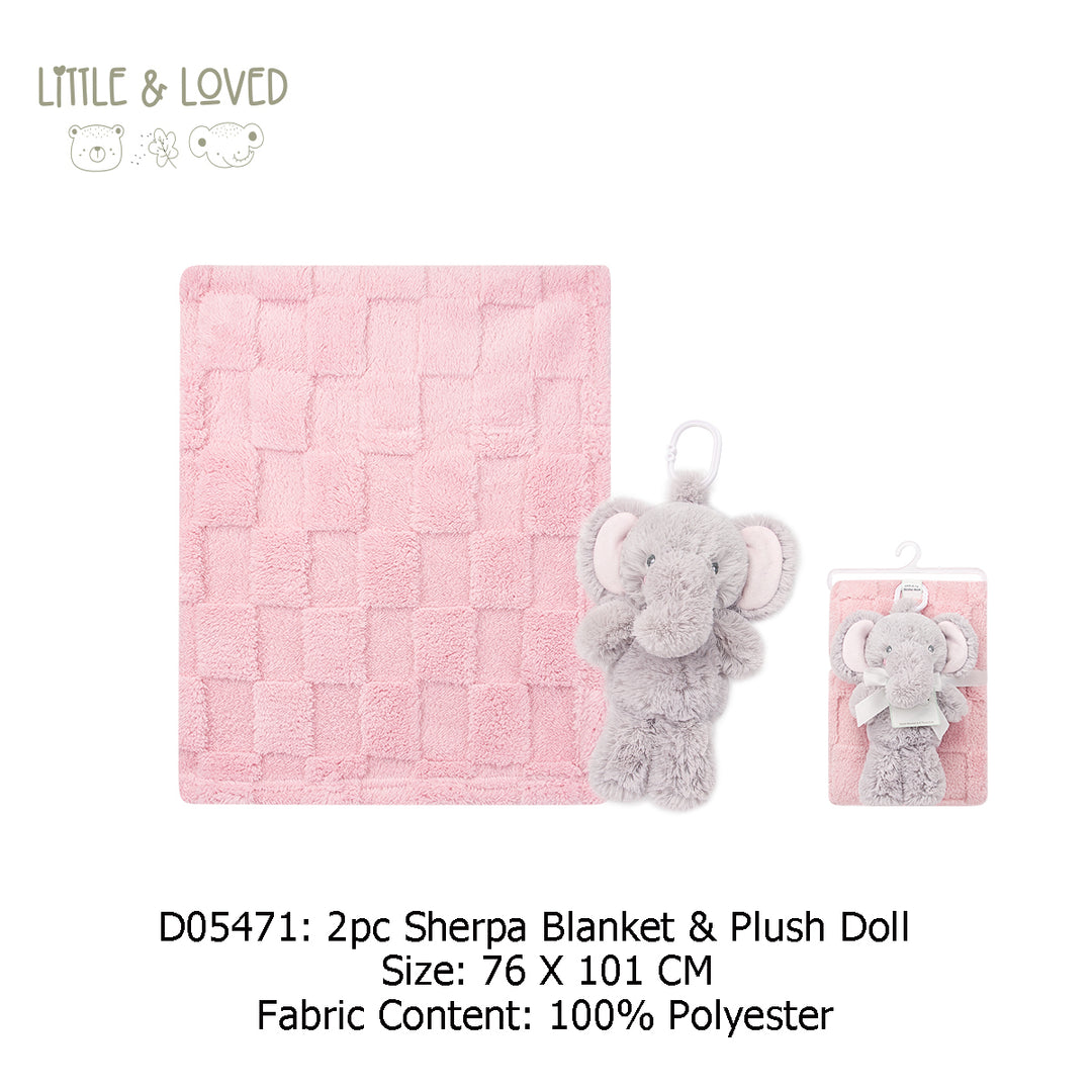 New Born Baby Girl LED Light Layette Plush Blanket Romper Grey Elephant Suitcase Mummy Makeup Box Gift Hamper Gift Box Set - Little Kooma