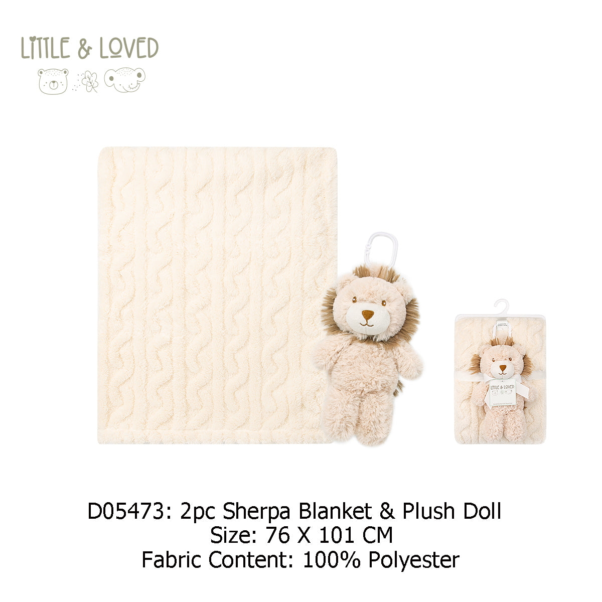 New Born Baby Boy LED Light Layette Plush Blanket Lion Suitcase Mummy Makeup Box Gift Hamper Gift Box Set - Little Kooma