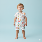 Baby Boy Space Rocket Lion Romper