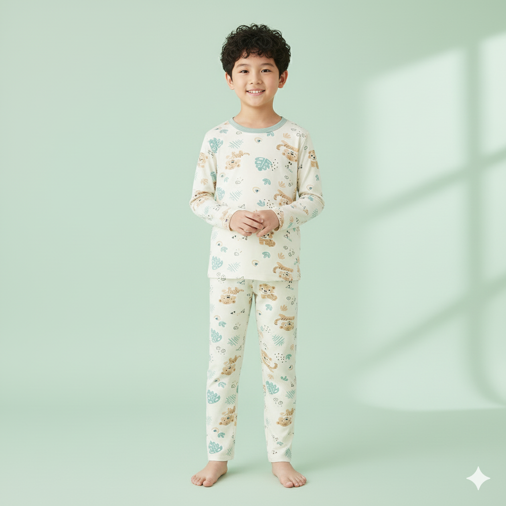 Baby Kids Pajamas Little Tiger Top n Pants Set