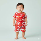 Ready Stock CNY Carp Dragon Leap Baby Boy Cheongsam Romper Singapore Outfit