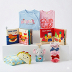 New Born Baby Girl Taco LED Light Layette Plush Blanket Suitcase Mummy Makeup Box Gift Hamper Gift Box Set - Little Kooma