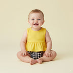 Baby Girl Sleeveless Top n Plaid Knickers Set - 1006 - Little Kooma