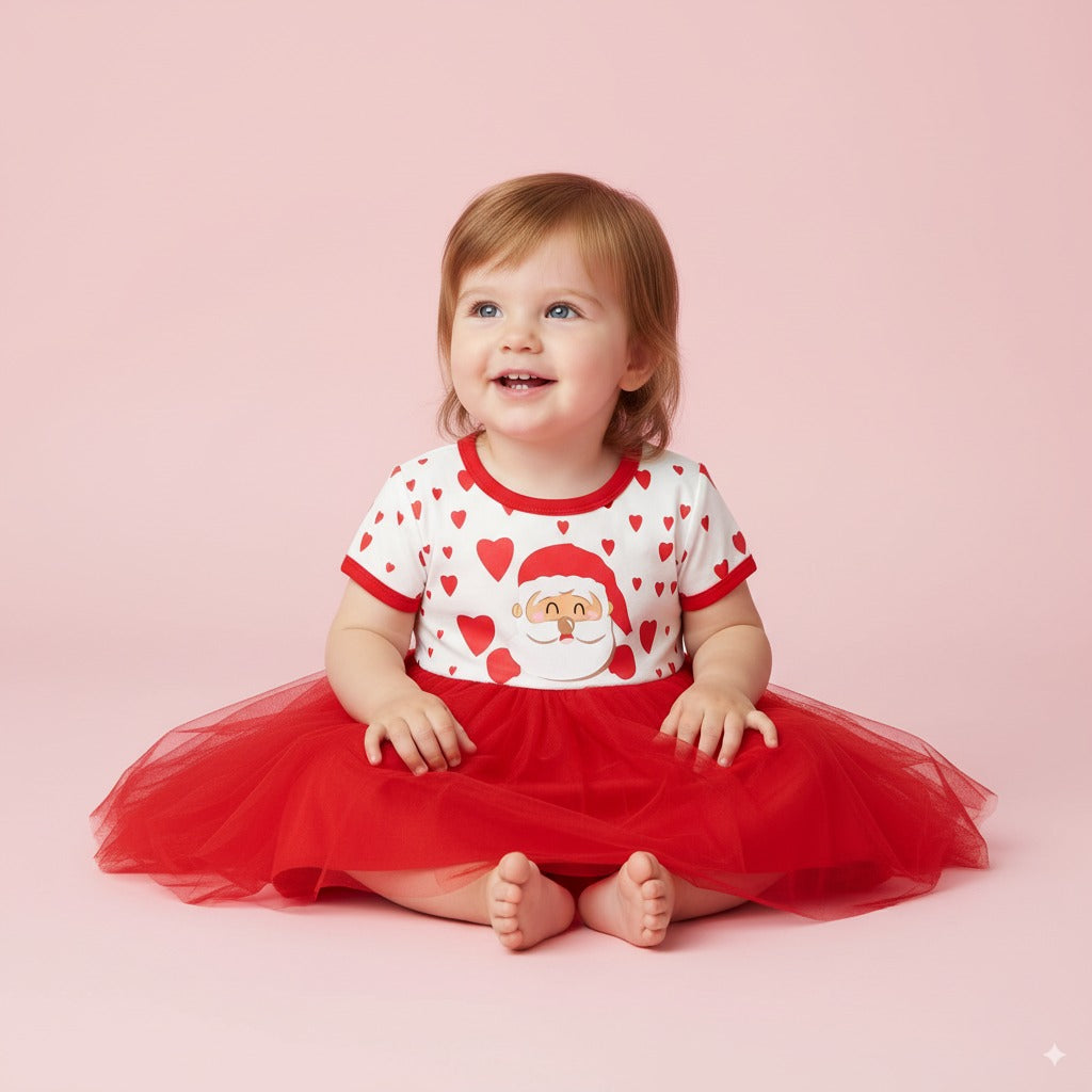 Baby Kids Christmas Outfit Santa Dress