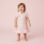Singapore Souvenir Gift Chinese New Year Cheongsam Baby Girl Pink Floral CNY Cheongsam Dress 0820X - Little Kooma