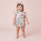 Singapore Souvenir Gift Purrfect Family Paws Baby Girl Pink Cats Cheongsam Bodysuit n Headwrap Set Family Wear 0821 - Little Kooma