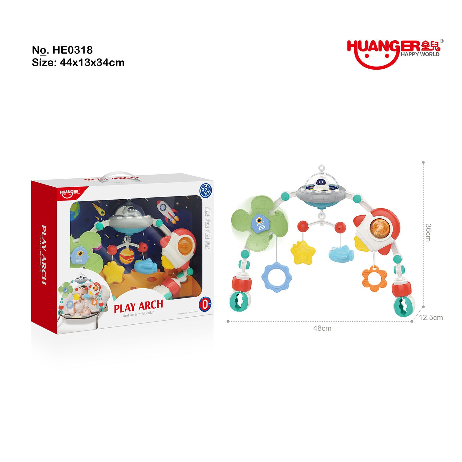 6-in-1 Baby Activity Arch & Music Box – One-Button Start, Rotating Toys, Soft Lights, and Adjustable Volume for Sensory Play New Born + - Little Kooma