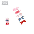 New Born Baby Girl LED Light Layette Plush Blanket Romper Blue Bunny Suitcase Mummy Makeup Box Gift Hamper Gift Box Set