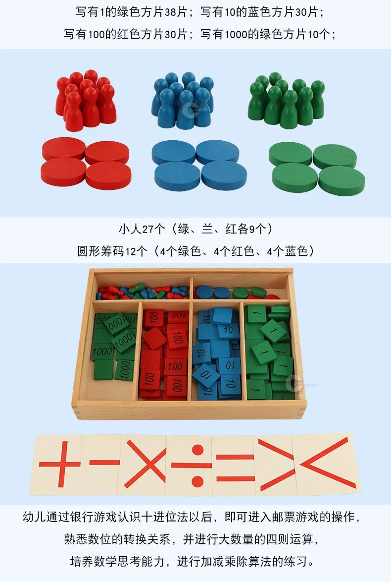 Montessori Learning Toys Clearance Sale 3 Years + Stamp Game - Little Kooma