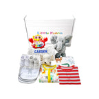 New Born Baby Boy Personalised Little Kooma Brand Gift Box 14 Pcs Elephant Gift Box Set - Little Kooma