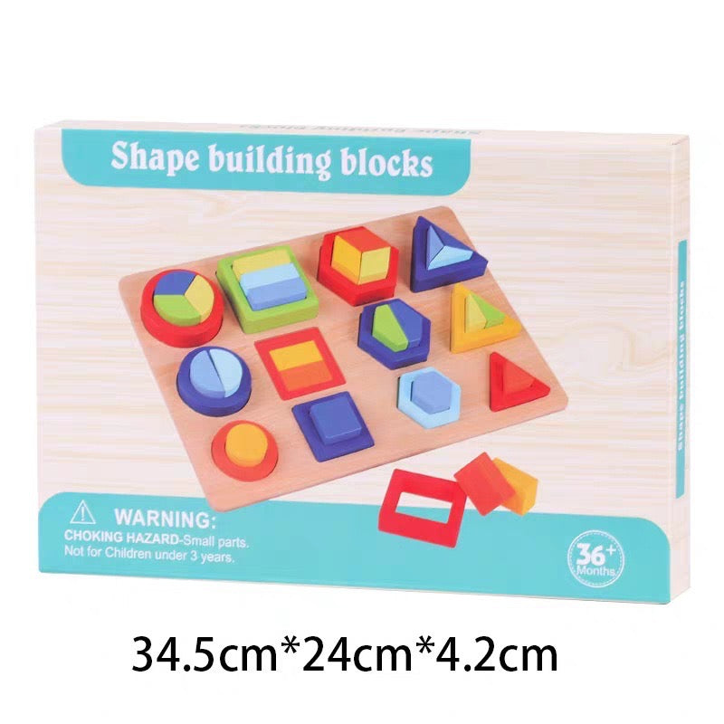 Shape Building Blocks Toys Clearance Sale 3 Years + - Little Kooma