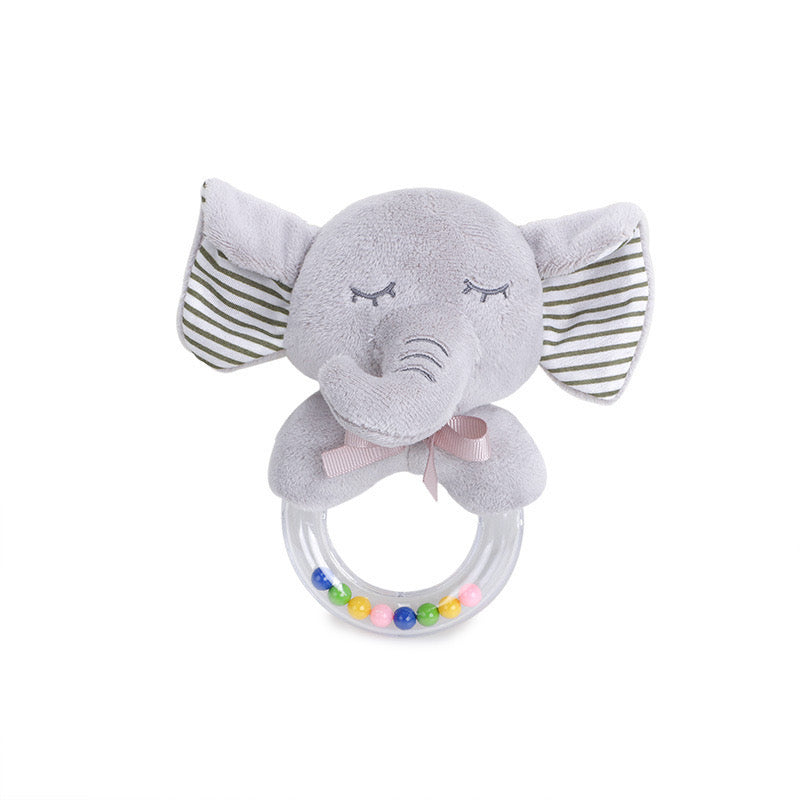 New Born Baby Boy LED Light Swaddle Socks Plush Blanket Romper Rattles Grey Bear Suitcase Mummy Makeup Box Gift Hamper Gift Box Set - Little Kooma