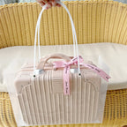 New Born Baby Girl Cheese Cake LED Light Layette Plush Blanket Suitcase Mummy Makeup Box Gift Hamper Gift Box Set - Little Kooma