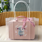 New Born Baby Girl LED Light Layette Plush Blanket Romper White Sheep Suitcase Mummy Makeup Box Gift Hamper Gift Box Set - Little Kooma