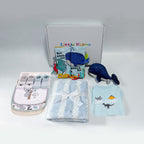 New Born Baby Boy Little Kooma Brand Gift Box 9 Pcs Whale Shark Ocean Gift Box Set
