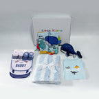 New Born Baby Boy Little Kooma Brand Gift Box 9 Pcs Whale Shark Ocean Gift Box Set - Little Kooma